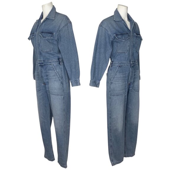 Citizens Of Humanity COH Marta Denim Jumpsuit S Monologue - Picture 2 of 14